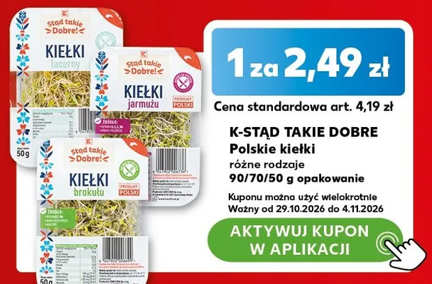 Kiełki jarmużu K-Stąd Takie Dobre! promocja w Kaufland