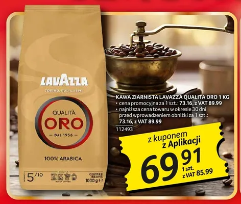 Kawa ziarnista Lavazza Qualità Oro promocja w Selgros