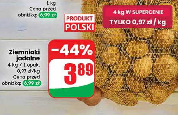 Ziemniaki jadalne promocja w Dino