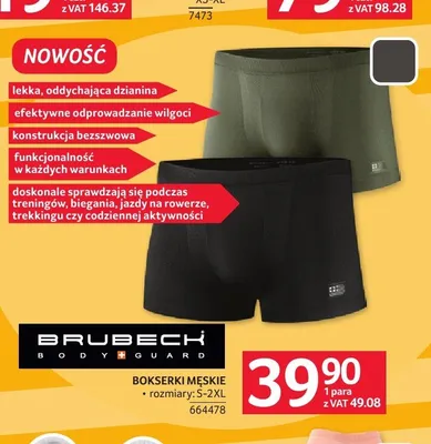 Bokserki męskie Brubeck promocja w Selgros