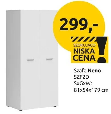 Szafa Neno SZFZD promocja w Black Red White