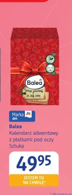 Kalendarz adwentowy z płatkami pod oczy Balea promocja w Drogerie DM