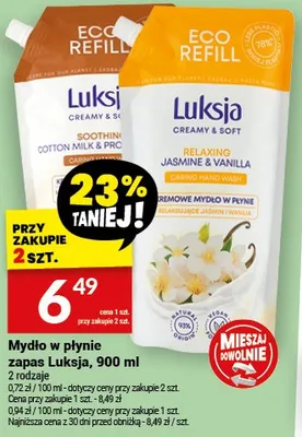 Mydło w płynie zapas Soothing Cotton Milk & Rice Eco Refill promocja w Twój Market