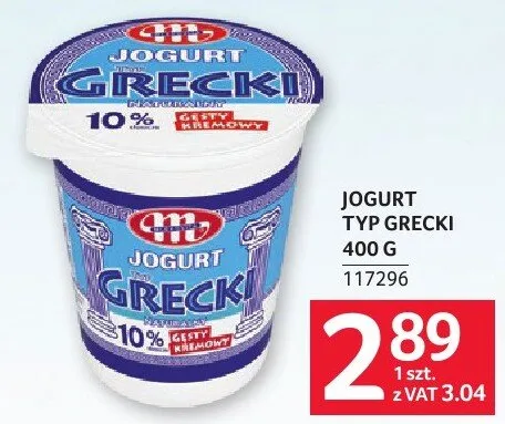 Jogurt typ grecki 400 g promocja w Selgros
