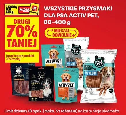 Wszystkie przysmaki dla psa 80-400g promocja w Biedronka