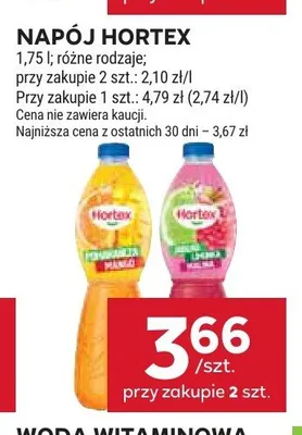 Napój Hortex promocja w Stokrotka
