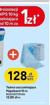 Taśma uszczelniająca Mapeband 10 m Mapei promocja w Castorama