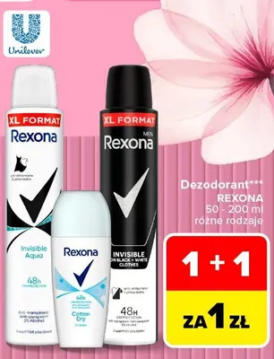 Dezodorant Rexona promocja w Carrefour Market