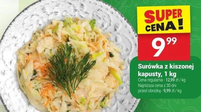 Surówka z kiszonej kapusty promocja w Twój Market