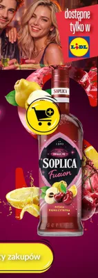 Likier Soplica Fusion wiśnia pigwa cytryna 0,5 promocja w Lidl