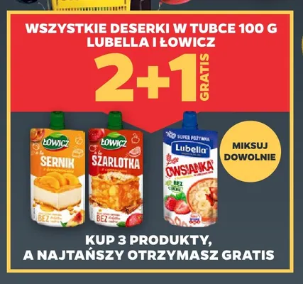 Deserek w tubce Owsianka Lubella promocja w Netto