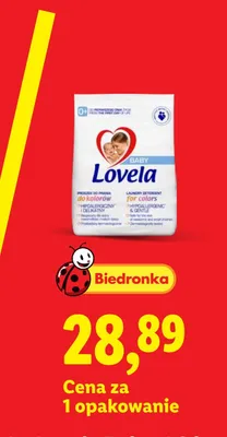 Proszek do prania kolorów Lovela Baby promocja w Lidl