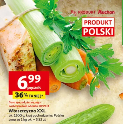 Włoszczyzna XXL ok. 1200g promocja w Auchan