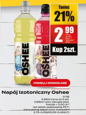 Napój izotoniczny Oshee promocja w Supeco