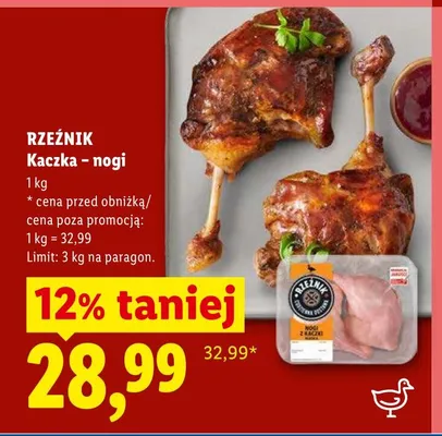 Kaczka nogi Rzeźnik promocja w Lidl