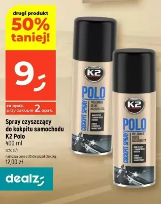 Spray czyszczący do kokpitu samochodu K2 Polo promocja w Dealz