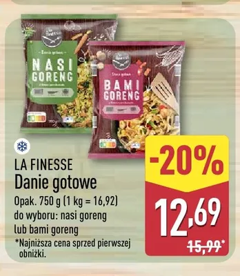 Danie gotowe bami goreng La Finesse promocja w Aldi