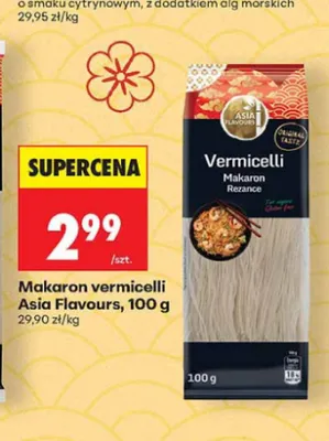 Makaron vermicelli Asia Flavours promocja w Biedronka