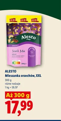 Mieszanka orzechów XXL Alesto promocja w Lidl