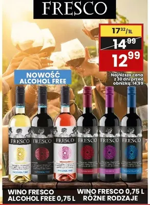 Wino alcohol free różne rodzaje promocja w Wafelek
