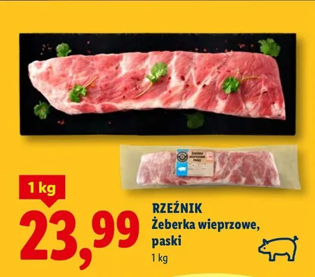 Żeberka wieprzowe promocja w Lidl