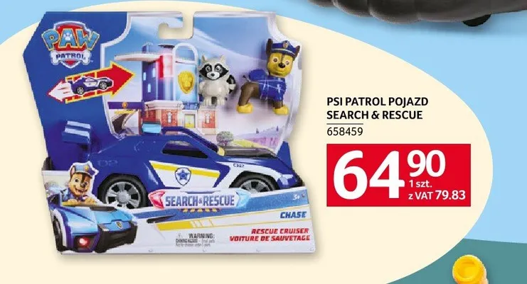 Pojazd Search & Rescue Psi Patrol promocja w Selgros