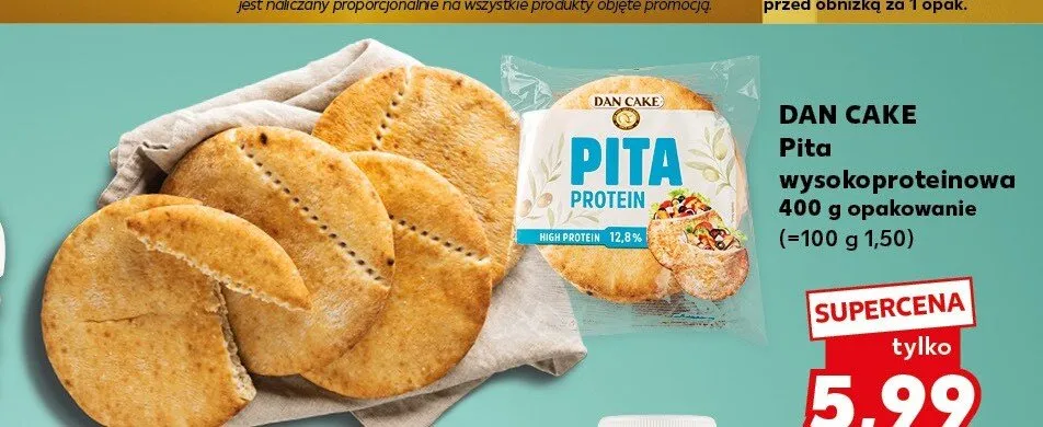 Pita wysokoproteinowa DAN CAKE promocja w Kaufland
