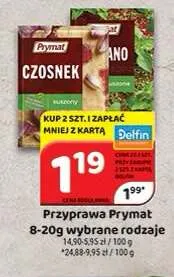 Przyprawa czosnek suszony Prymat promocja w Delfin