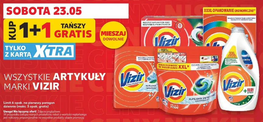 Kapsułki do prania Vizir All-in-1 Pods Alpejska Świeżość promocja w Kaufland