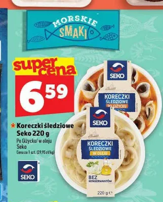 Koreczki śledziowe po Giżycku Seko promocja w TOPAZ