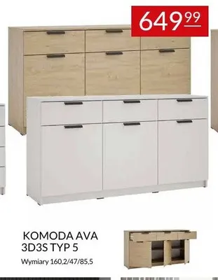 Komoda Ava 3D3S Typ 5 promocja w Abra Meble