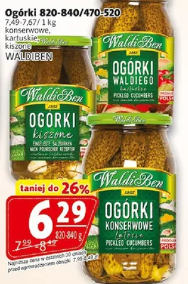 Ogórki konserwowe, kiszzone promocja w Prim Market
