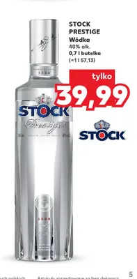 Wódka Stock Prestige promocja w Kaufland