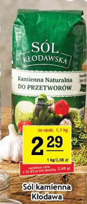 Sól kamienna Kłodawa do przetworów promocja w Gram Market