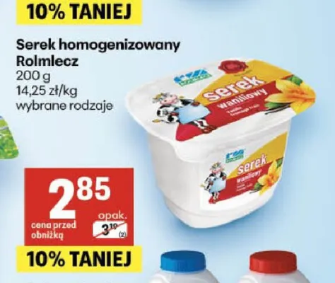 Serek homogenizowany waniliowy Rolmlecz promocja w Delikatesy Centrum