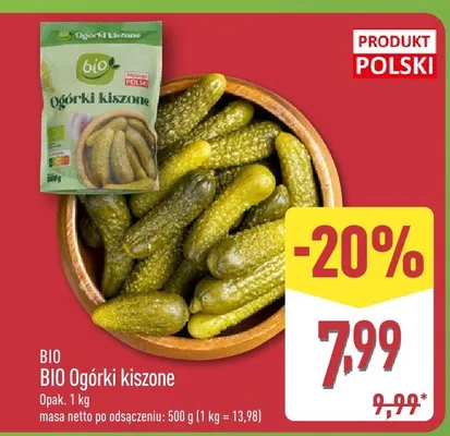 Ogórek kiszony promocja w Aldi