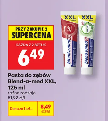 Pasta do zębów Blend-a-med XXL promocja w Biedronka