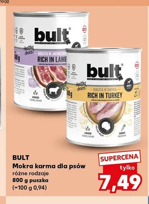 Mokra karma dla psów Bult bogata w indyka promocja w Kaufland