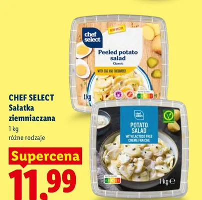 Sałatka ziemniaczana bez laktozy Chef Select promocja w Lidl