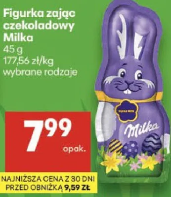 Figurka zając czekoladowy promocja w Delikatesy Centrum
