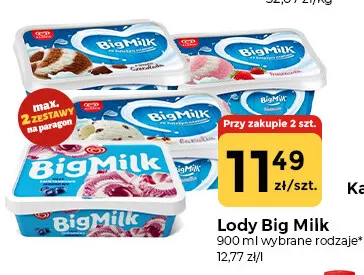 Lody Big Milk promocja w Społem Częstochowa