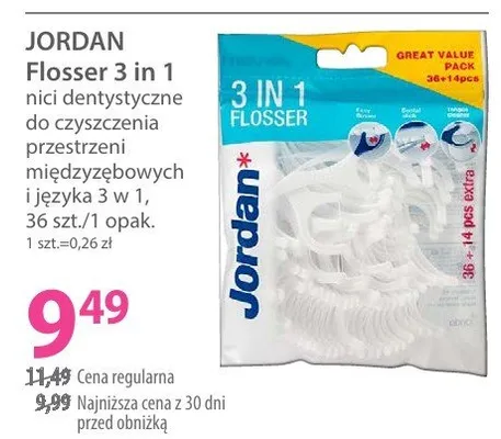 Nici dentystyczne Flosser 3 in 1 promocja w Hebe