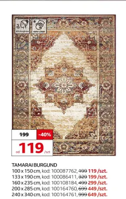 Dywan Tamarai Burgund 133x190 cm promocja w Komfort