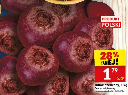 Burak czerwony, 1 kg promocja w Twój Market