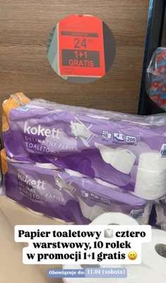 Papier toaletowy delikatny 10 szt. promocja w Aldi