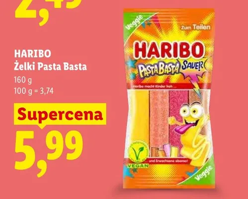 Żelki Pasta Basta HARIBO promocja w Lidl