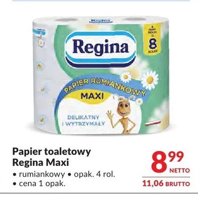 Papier toaletowy Regina Maxi rumiankowy promocja w Makro