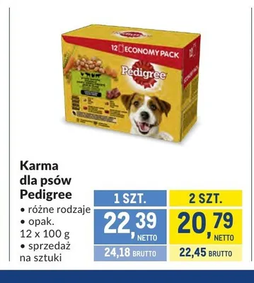Karma dla psów Pedigree promocja w Makro