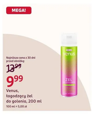 Łagodzący żel do golenia promocja w Rossmann