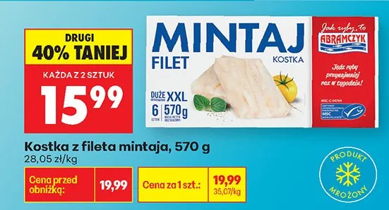 Kostka z fileta mintaja promocja w Biedronka